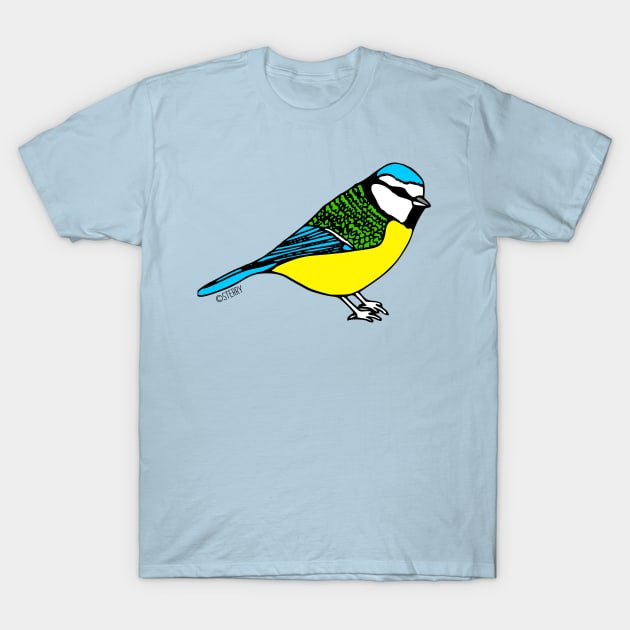 Bluetit T-Shirt by SterryCartoons